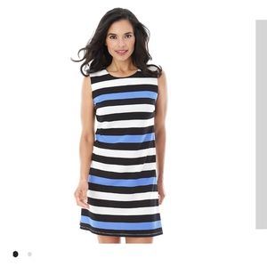 AB Studio Stripe Sheath Dress